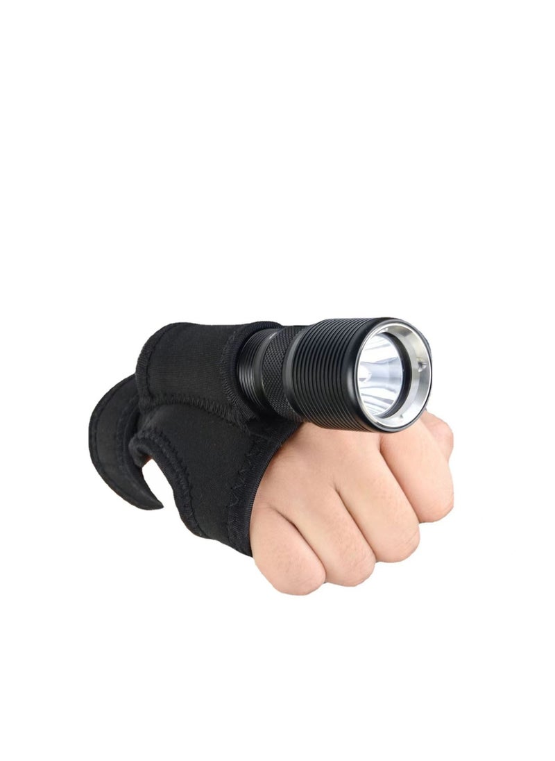PYC - Diving Flashlight Glove Hands-Free Flashlight Holder Universal Adjustable Wrist Strap Scuba Dive Lights Accessories (Not Included Flashlight) - Image 1