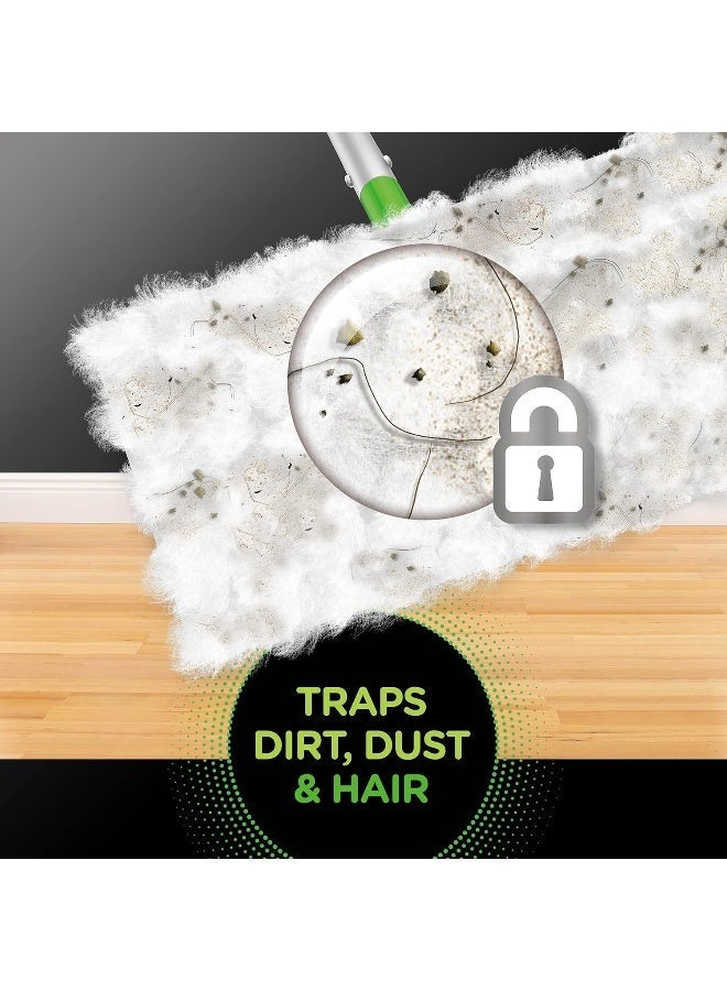 مناديل مسح الأرضيات سويفر هيفي ديوتي 20 قطعة بجيوب عميقة Trap + Lock لإزالة الغبار والأوساخ وشعر الحيوانات مناديل تنظيف قوية عالية الامتصاص - Image 4