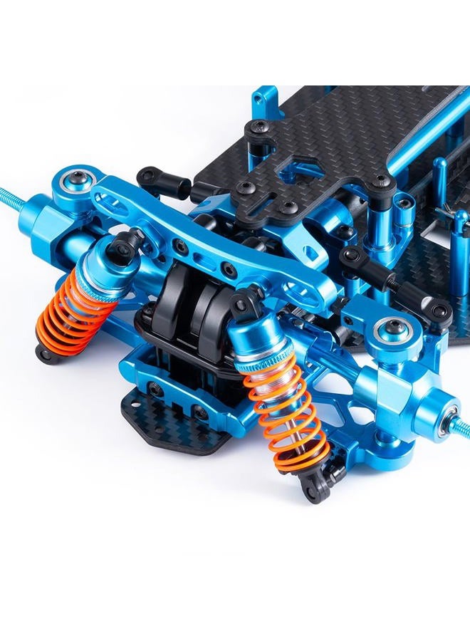 MOHERO 1/10 RC Chassis Frame Kit Metal & Carbon Fiber RC Drift Car Chassis Kit for TT02 RC Upgrade Part - Image 3