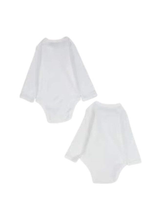 الصياد علبة من 2 - بذلة داخلية عادية بيضاء بأكمام طويلة للاطفال - Image 2