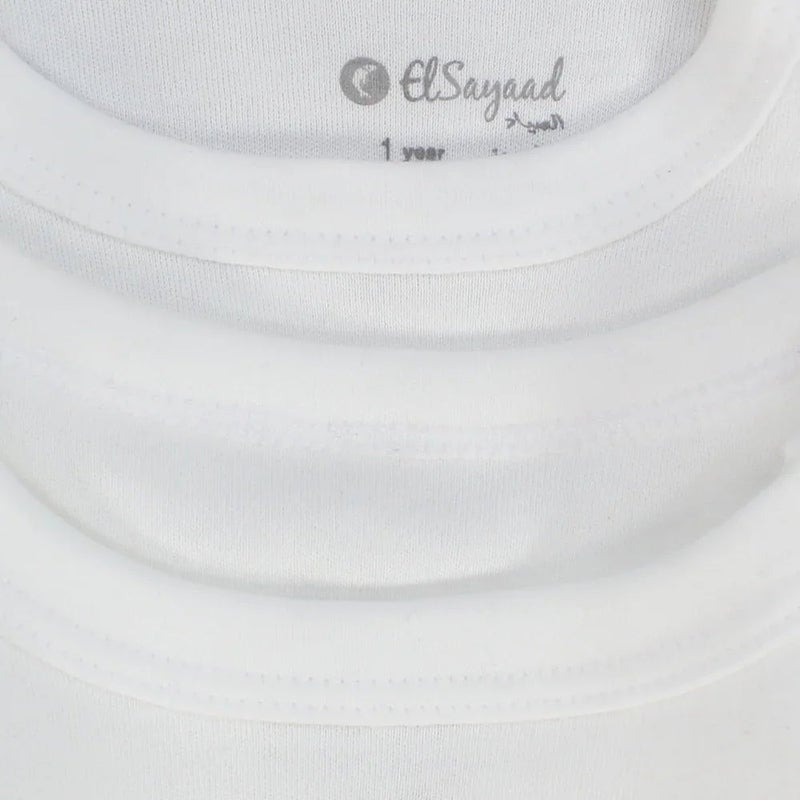 الصياد علبة من 2 - بذلة داخلية عادية بيضاء بأكمام طويلة للاطفال - Image 3