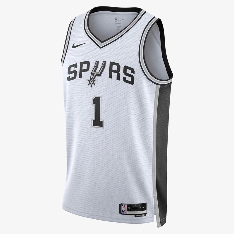 Nike White Men's NBA 22/23 San Antonio Spurs Association Edition Swingman Basketball Jersey for Men | Best Price UAE