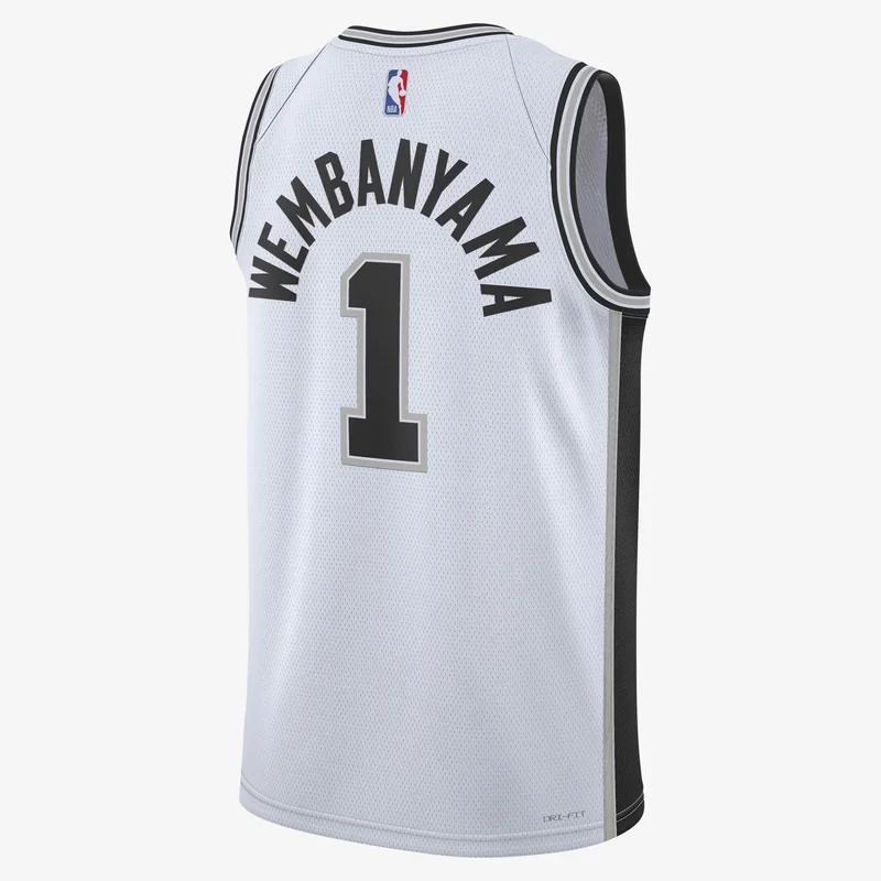Nike White Men's NBA 22/23 San Antonio Spurs Association Edition Swingman Basketball Jersey for Men | Best Price UAE