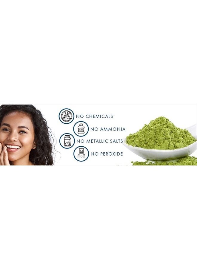 Davis Finest Henna Hair Dye Powder, Chemical-Free Hair Color for Gray Hair Coverage to Natural Copper/Reddish Brown Hair 200g  - Image 2