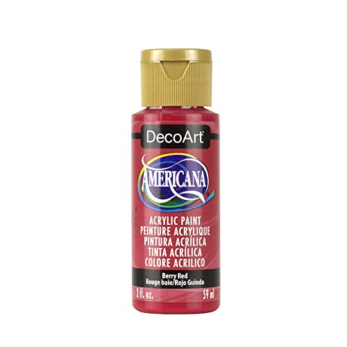 DecoArt Americana Acrylic Paint, 2-Ounce, Berry Red - Image 1