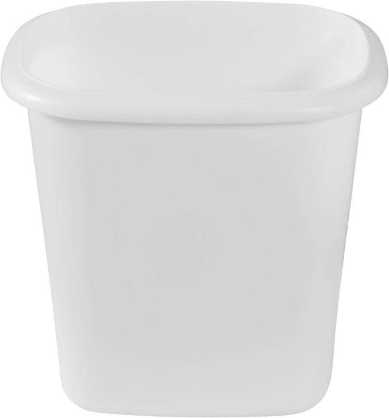 Rubbermaid Vanity Trash CanWastebasket 15Gallons6Quarts White for Under CounterKitchenOfficeBedroomBathroom - Image 2