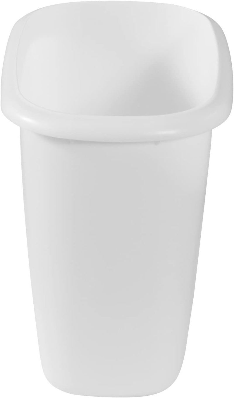 Rubbermaid Vanity Trash CanWastebasket 15Gallons6Quarts White for Under CounterKitchenOfficeBedroomBathroom - Image 5