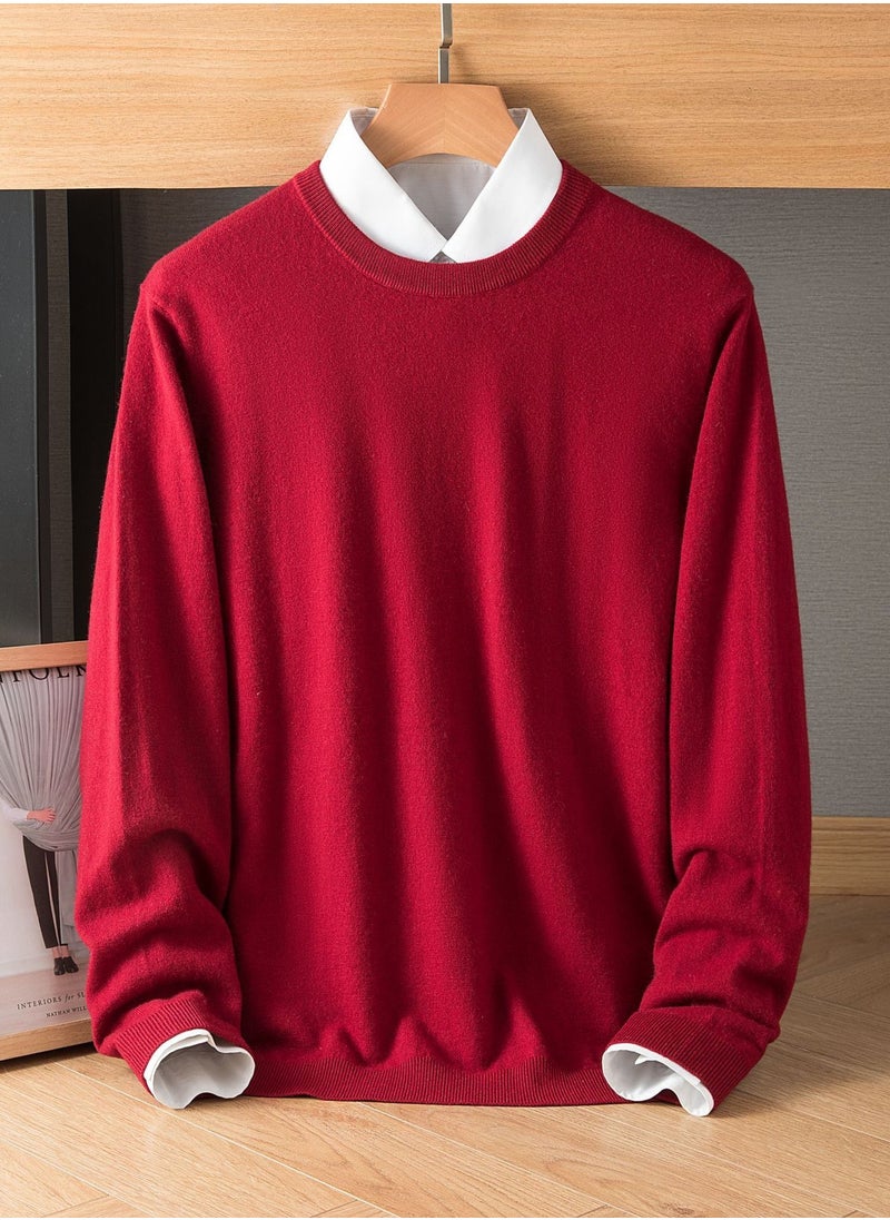 Men's Winter Wool Solid Color Round Neck Sweater - pzsku/ZDA788C62037D391B35E0Z/45/_/1670382404/e6ea7348-8bcf-442b-abd1-ce7d9f14b02e