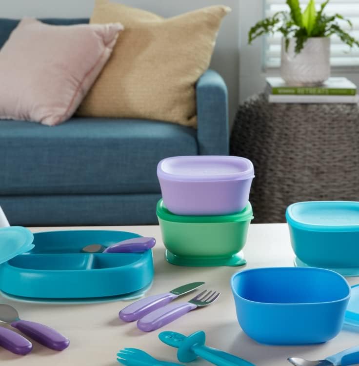 NUK Kiddy Cutlery Spoons - 3 Pack for Toddlers, 18+ Months, Purple & Green - Image 4