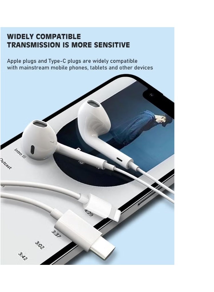 Lenyes LF-102 Type-C Handsfree Earphones – Stereo Sound with Comfortable Fit - Image 3