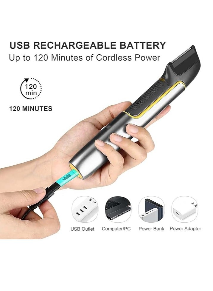 Generic USB Rechargeable Electric Hair Clipper Hair Clipper, Ball Shaver and Hair Clipper Kits with LED Light, for Face, Back, Underarms, Legs - Image 3