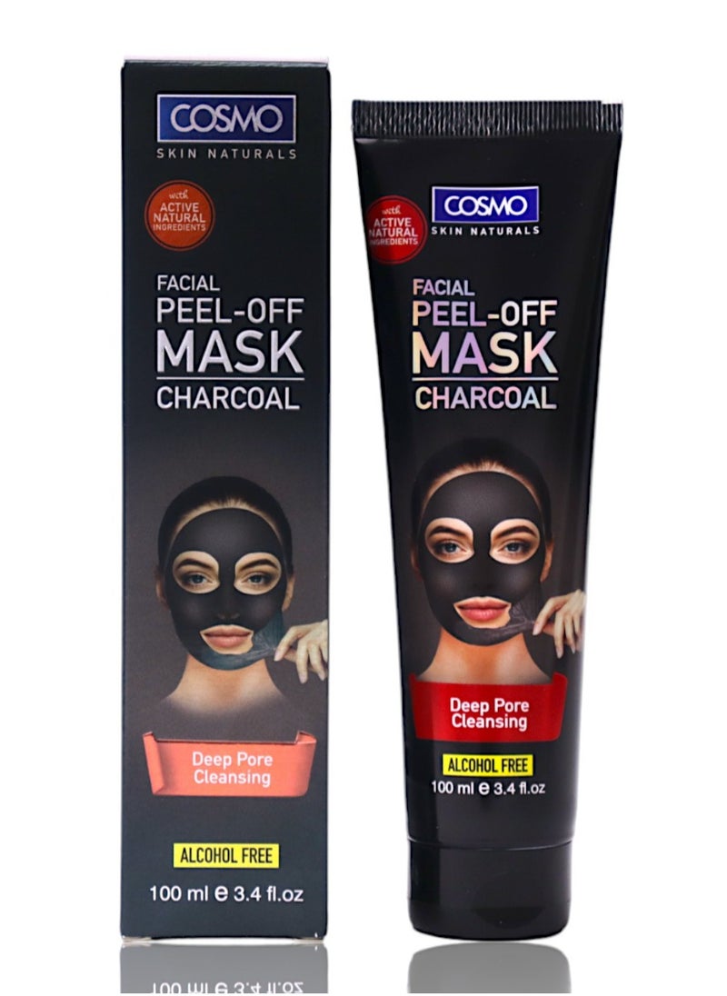 COSMO Facial Peel Off Facial Mask Charcoal 100 Ml 