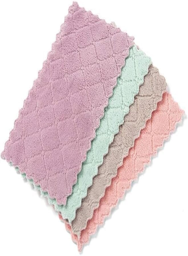10 Premium Microfiber Towels 25 x 25 cm High Efficiency Cleaning Set Provides Perfect Hygiene and Easy Daily Use in Kitchen | From Generic