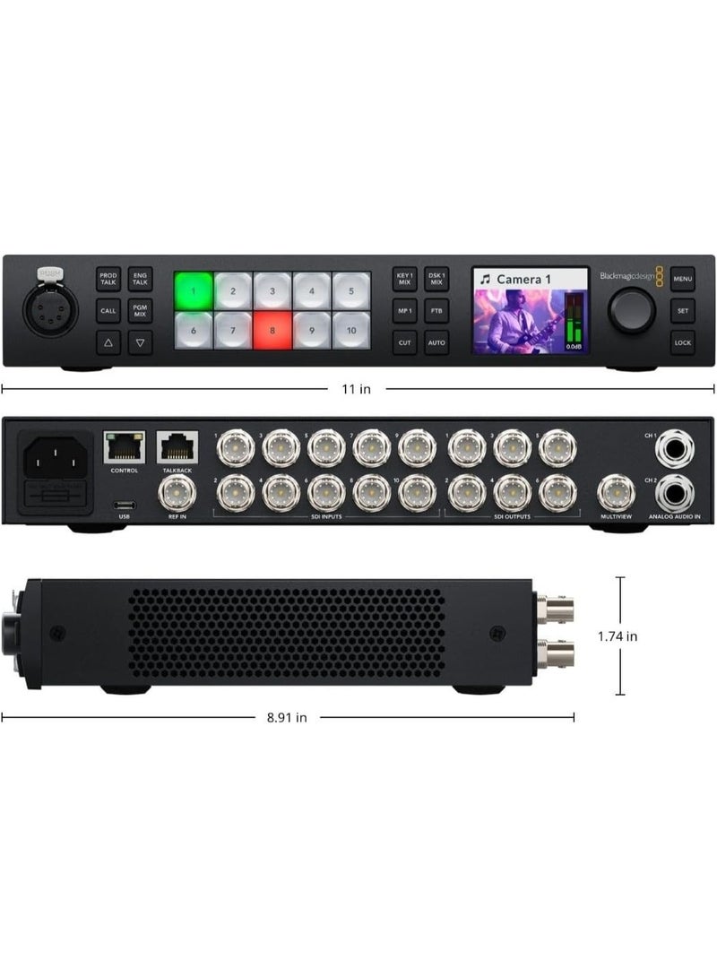 Blackmagic Design Blackmagic ATEM 1 M/E Constellation 4K – Professional Live Production Switcher with 10 Inputs - Image 5