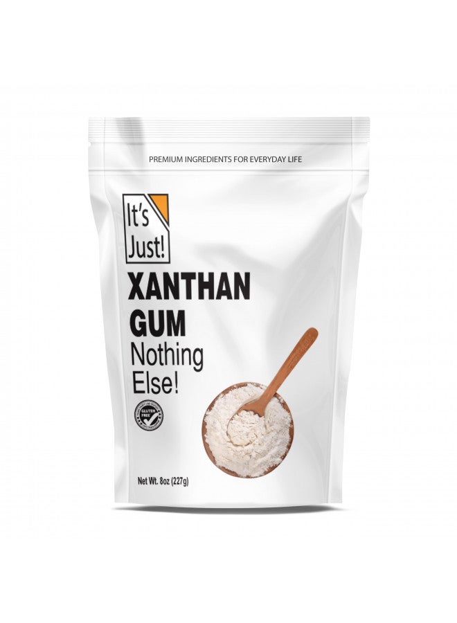 It's Just! It's Just - Xanthan Gum, 8oz, Batch Tested Gluten Free, Keto Baking, Non-GMO, Thickener for Sauces, Soups, Dressings, Packaged in USA - Image 1