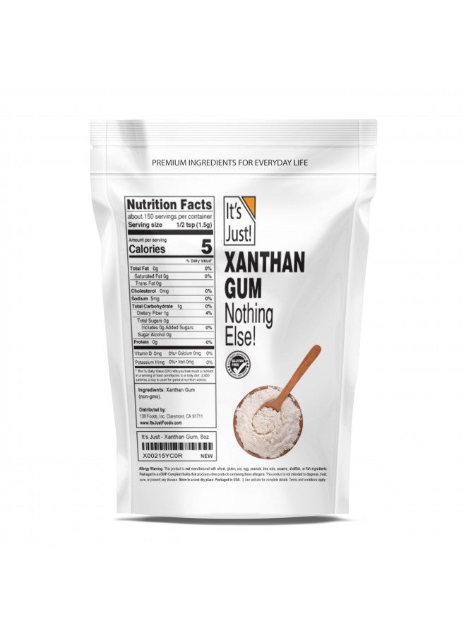 It's Just! It's Just - Xanthan Gum, 8oz, Batch Tested Gluten Free, Keto Baking, Non-GMO, Thickener for Sauces, Soups, Dressings, Packaged in USA - Image 2