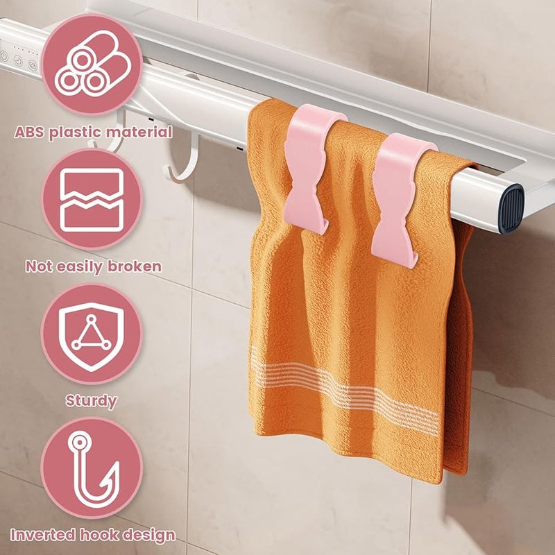 Pink Reusable Plastic Towel Clips Set Of 30 Inverted Tooth Clamps For Home - Image 4