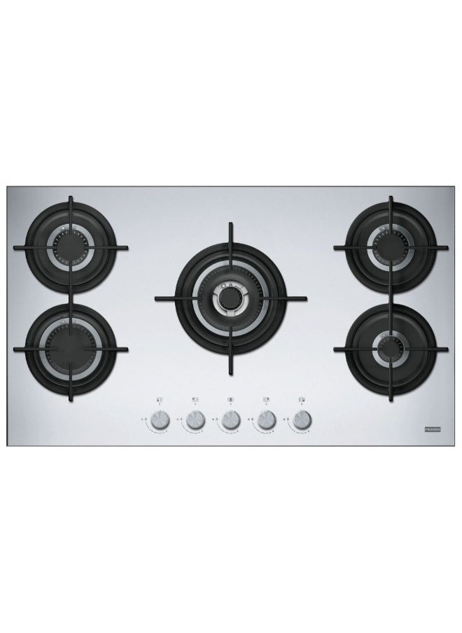 franke - FRANKE – Built In Gas Hob 5 Burners Silver – FHCR 905 4G TC HE XA C - Image 1