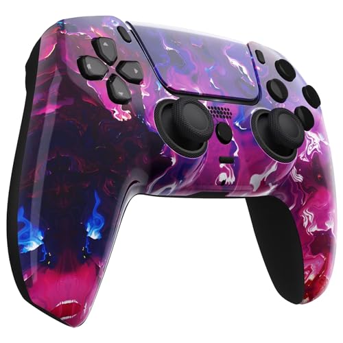 Custom Controllerzz Wireless Controller Compatible with PS5 - Multiple Designs Available (Purple Magma) - Image 2