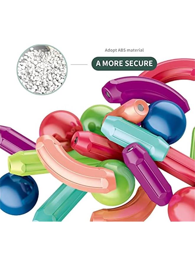 42 Pcs Magnetic Balls and Rods Set, Magnetic Building Set, Magnetic Balls and Sticks - Featuring Safe, Extra-Strong, Montessori Toys STEM Stacking Toys for Boys  Girls 3+ - Image 4