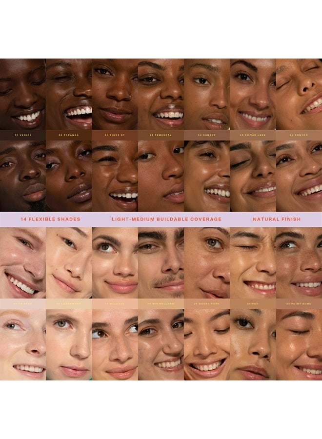 TOWER 28 واقي شمس ملون SPF 30 من SunnyDays، 10 LARCHMONT | أساس 2 في 1 مع واقي شمس معدني حماية واسعة الطيف UVA/UVB | تغطية قابلة للبناء خفيفة إلى متوسطة، لمسة طبيعية | 1 أونصة سائلة - Image 2