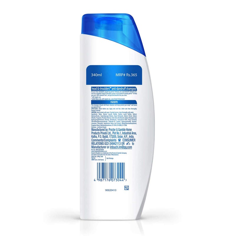 Head & Shoulders Head Shoulders Neem Anti Dandruff Shampoo 340 ml - Image 2