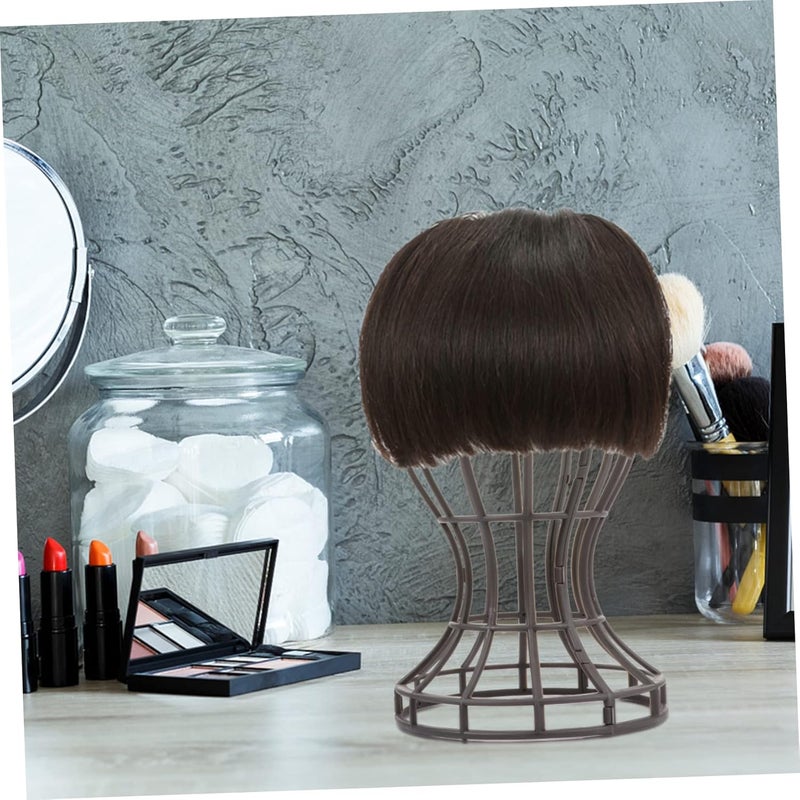 2Pcs Wig Holder Stand for Displaying Wigs and Hats Wig Head Holder for Home Salon and Travel Use Smooth Surface for Styling and Use - Image 3