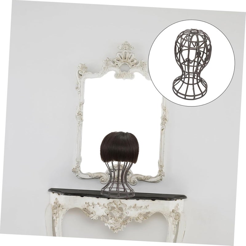 2Pcs Wig Holder Stand for Displaying Wigs and Hats Wig Head Holder for Home Salon and Travel Use Smooth Surface for Styling and Use - Image 5