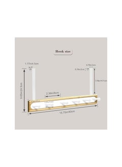 The Bros Over Door Hanger, Bamboo Over Door Hooks with 6 Hooks, Heavy Duty Door Hangers, with Rubber Prevent Scratches for Living Room, Bathroom, Bedroom, Kitchen Hanging Clothes, Towels, Hats, Bags (White)  - Image 2