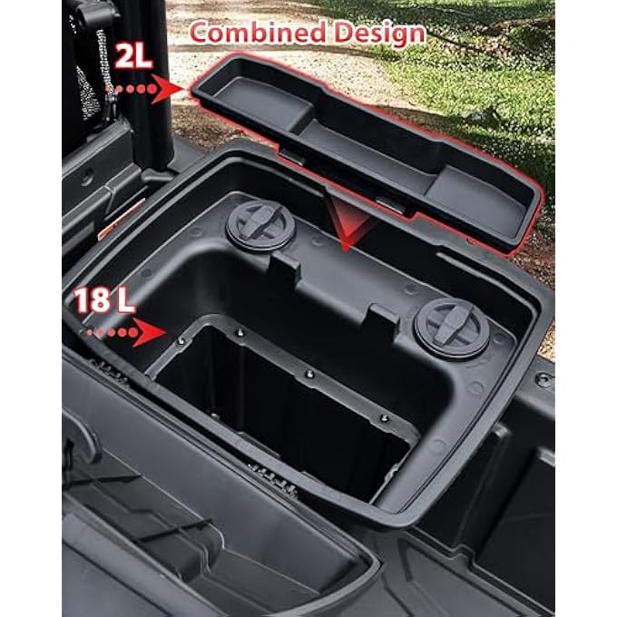 rayihni Cargo Storage Box for CFMOTO UFORCE 1000 2019-2025 Accessories, Waterproof Poly Rear Storage Bin - Image 3