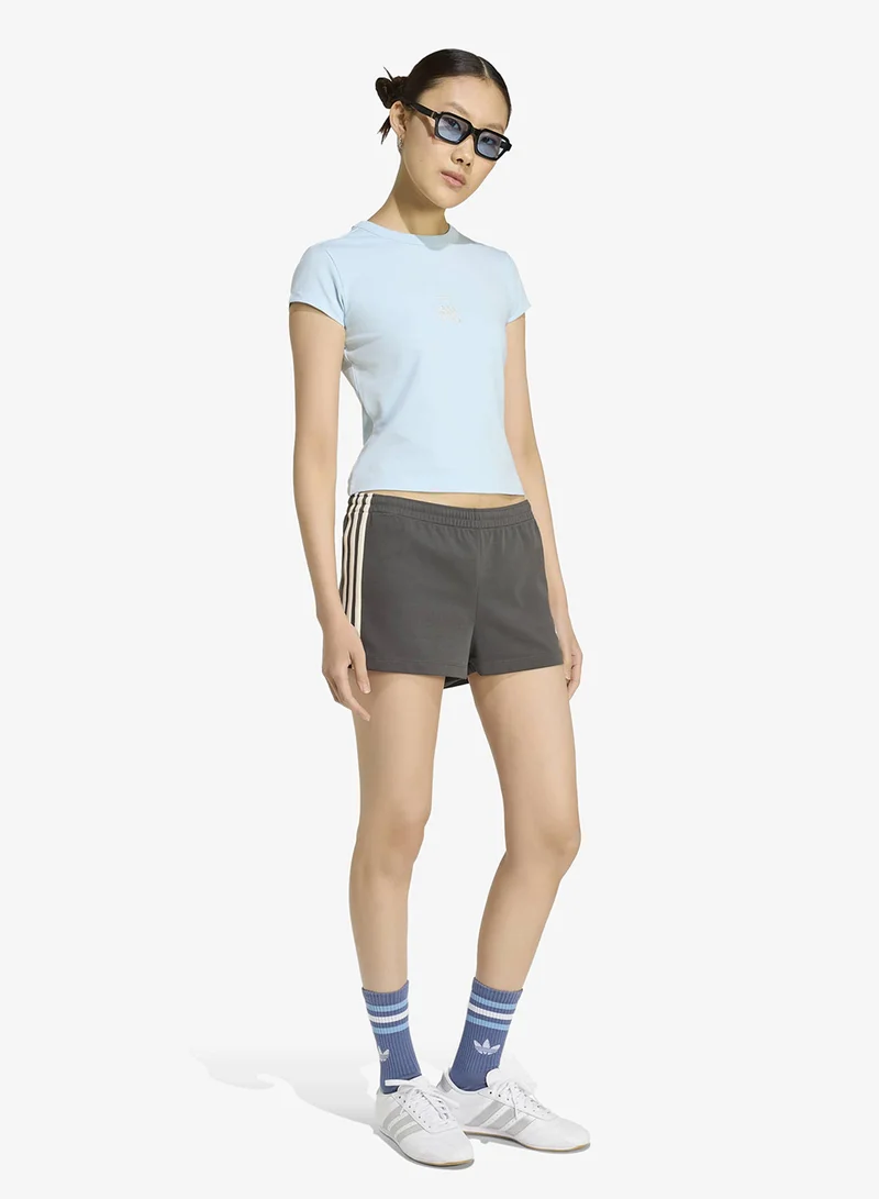 Adidas Originals BLACK Graphic Track Shorts for Women | Best Price UAE