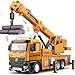 TAKGUD Crane Toy for Boys 135 Large Crane Truck with Lights and Sounds Openable Doors Friction Powered Construction Truck Toys Gift for Kids - Image 2