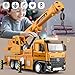 TAKGUD Crane Toy for Boys 135 Large Crane Truck with Lights and Sounds Openable Doors Friction Powered Construction Truck Toys Gift for Kids - Image 3