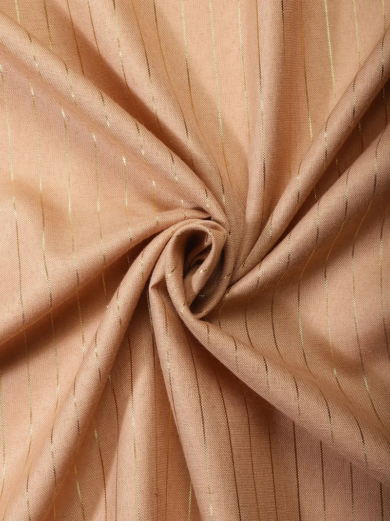 أيه كيه إس Dusty Rose Fabric with Gold Pinstripes