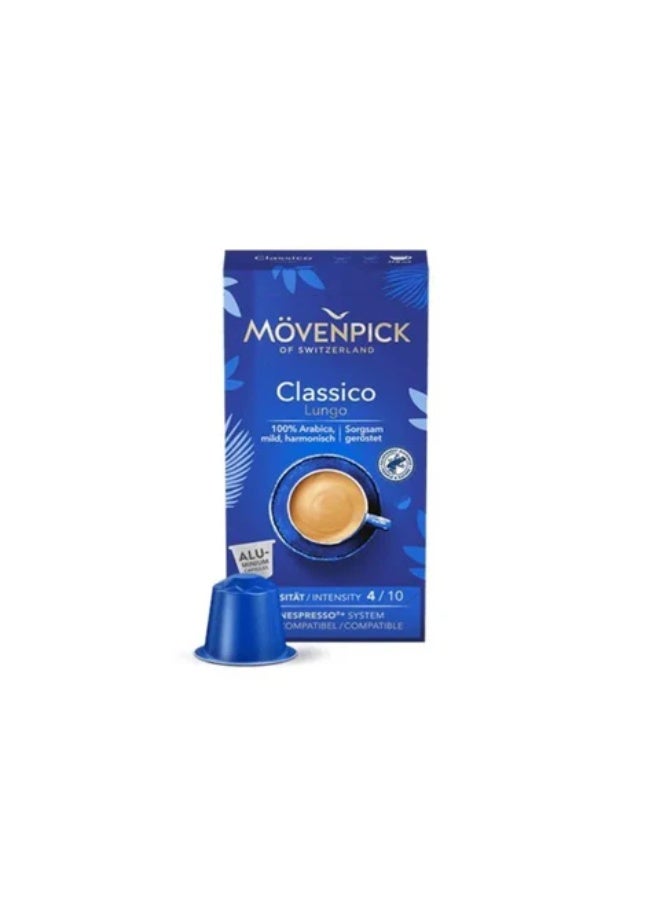موفينبك كبسولات قهوة متوافقة مع ماكينات نسبريسو كلاسيكو لونجو 10 كبسولات اسبريسو من موفينبيك - Image 1