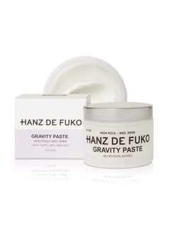 hanz de fuko Gravity Paste Premium Men’S Hair Styling Pomade High Hold Medium Shine Finish Certified Organic Ingredients 2 Oz.  - Image 1