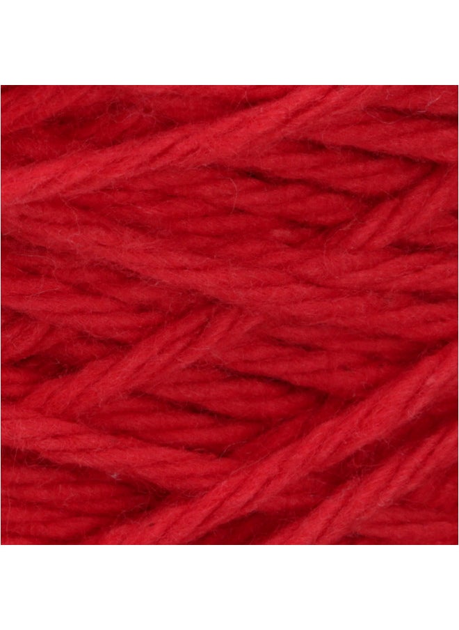Lily Sugar'n Cream Cotton Cone Yarn, 14 oz, Red, 1 Cone