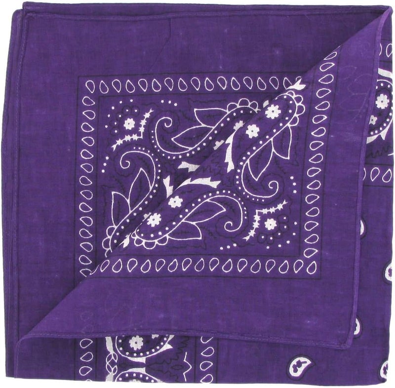 Boolavard 1s, 6s, 9s or 12 Pack Cowboy Bandanas Bandana with Original Paisley Pattern - Image 4