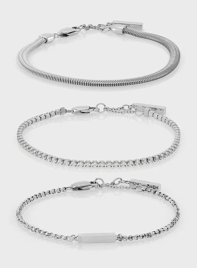 CALVIN KLEIN Bracelets Embellished with Crystals