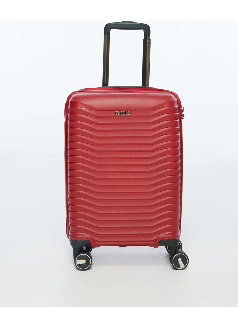 Fabrika Factory Claret Red Unisex 53x33x20 cm Cabin Size Hard Luggage with Trolley FAB-5235