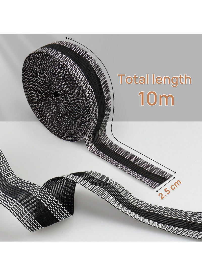 Harse Iron-on Hemming Tape for Pants, 10M Self-Adhesive Hem Tape, 25mm Wide Trouser Edge Shortening Strips, No-Sew Fabric Tape for Jeans, Suit Pants, and DIY Sewing Accessories - Image 2