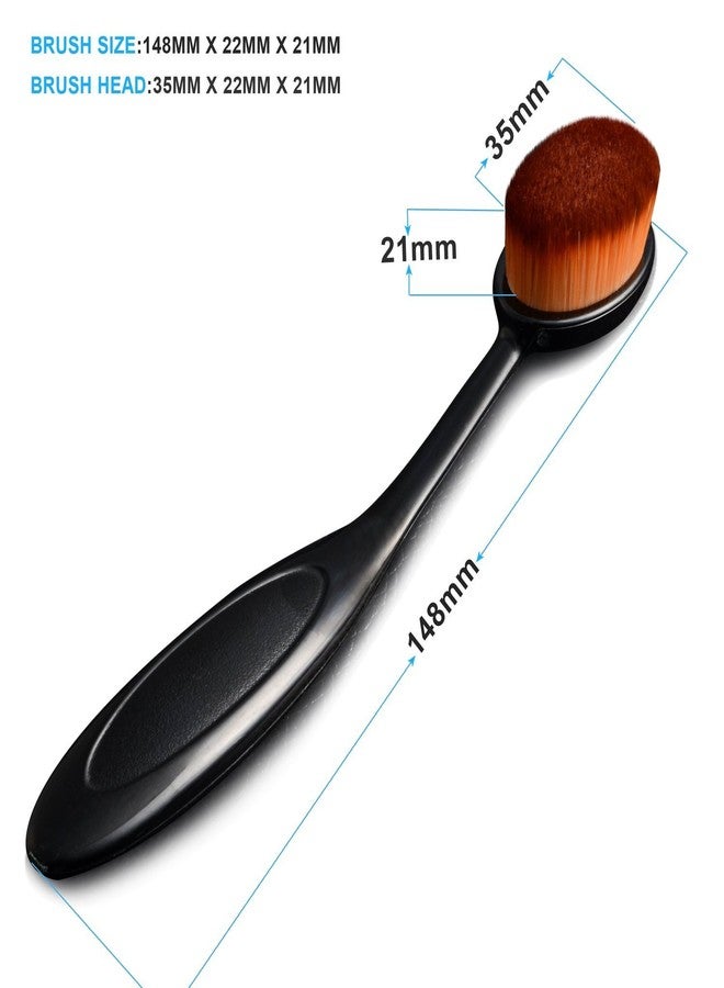 Gugzy® Make Up Foundation Powder Concealer Oval Blending Blush Brush - Image 5