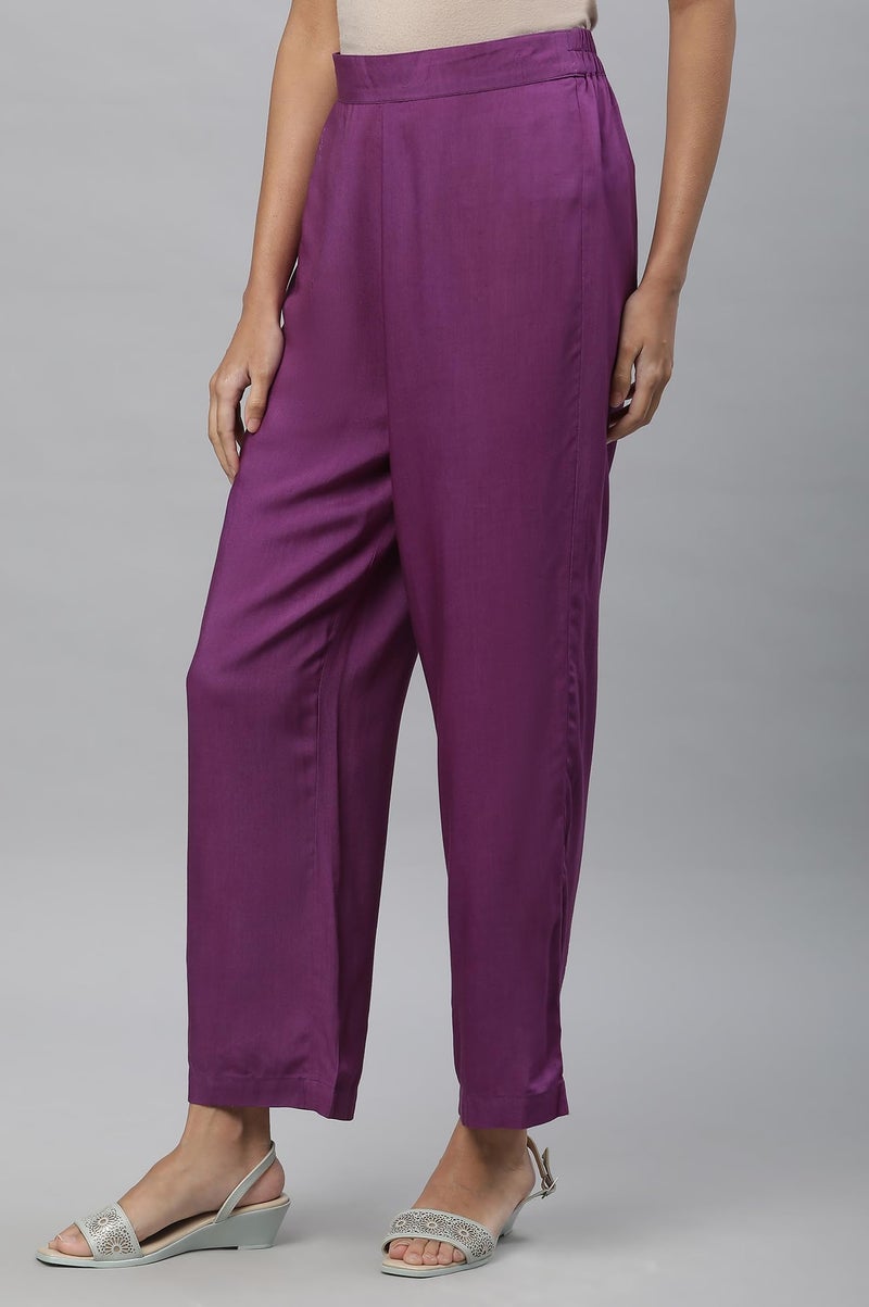 Aurelia Strechable Palazzo Pants For Women | Ankle Length Palazzo Pants For Women - Image 2