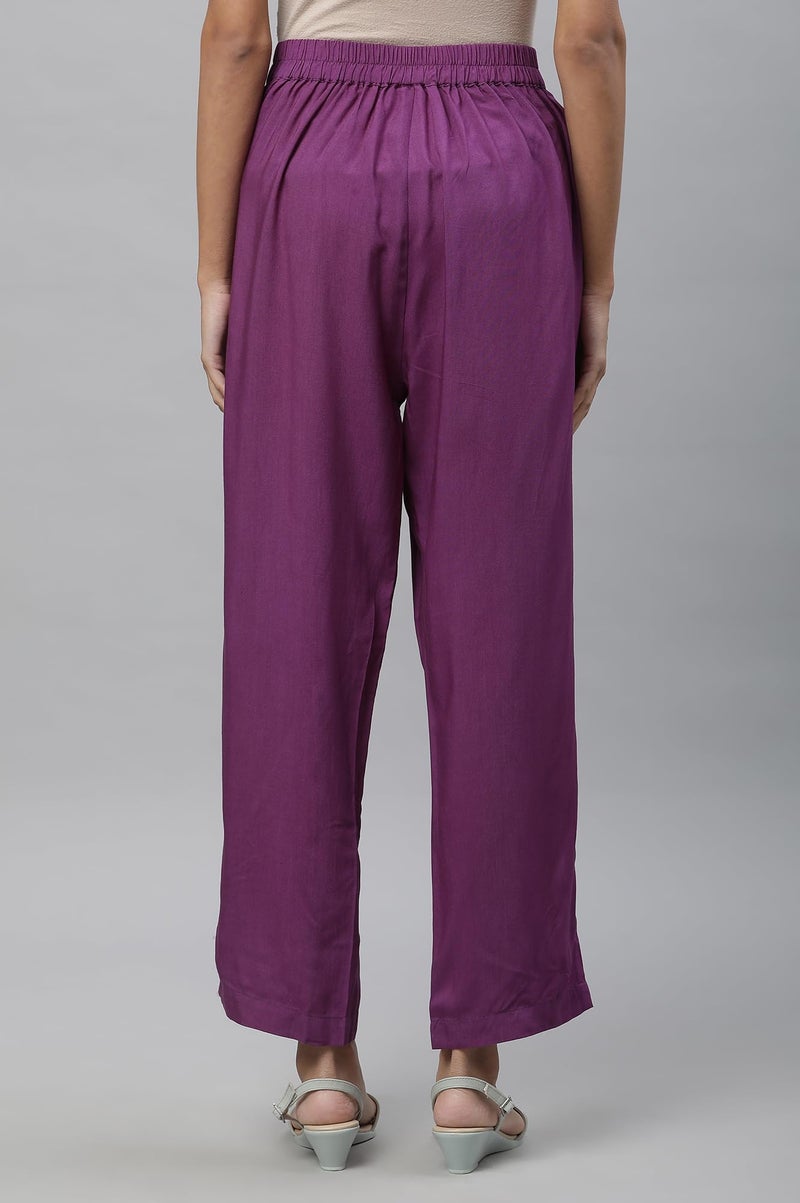 Aurelia Strechable Palazzo Pants For Women | Ankle Length Palazzo Pants For Women - Image 3