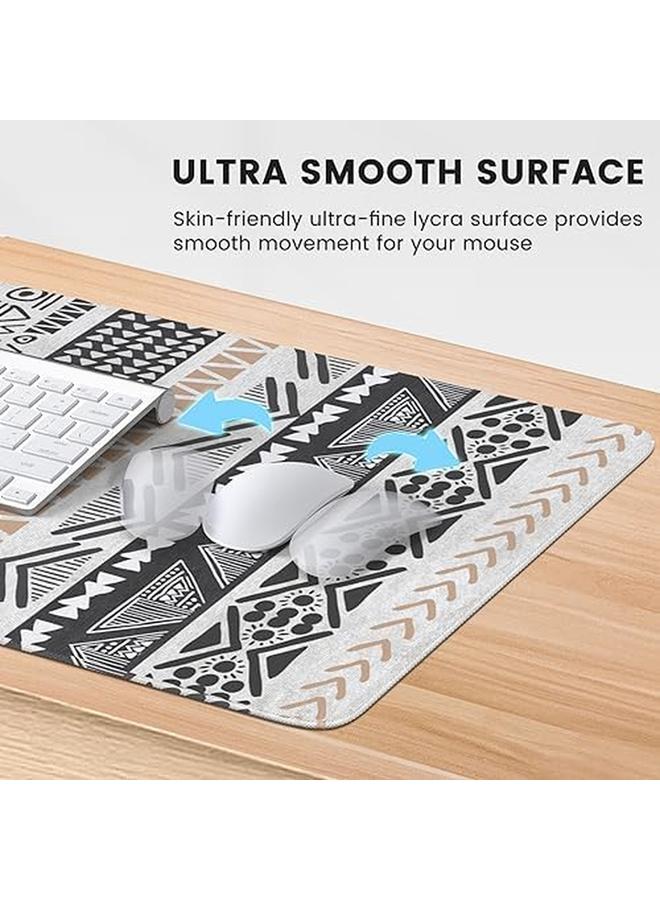 erorex Desk Mat Boho Large Mouse Pad For Desk Xxl Extended Keyboard Pad Gaming Mouse Pad Office Desk Accessories For Women Desk Organizers Aboriginals Geometric Art - Image 4