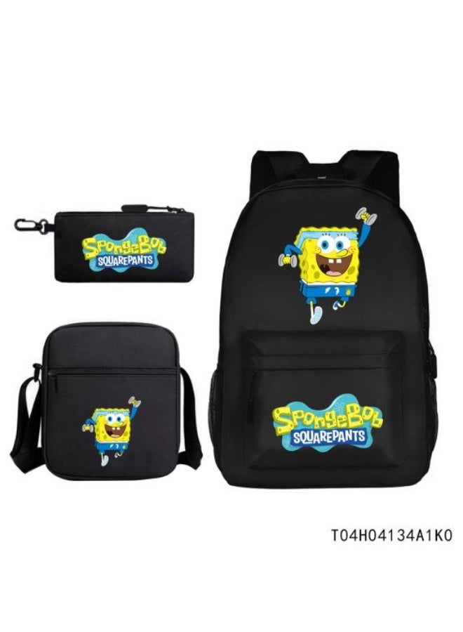 All-match animation-style backpack combination, complete three-piece set, easier travel storage - 950  - Image 1
