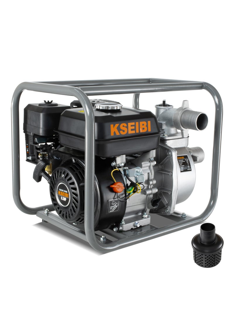 KSEIBI KWP 50 Gasoline Water Pump, 50mm (2-Inch), 5.5HP, High-Performance, Portable, Heavy-Duty Pump for Agriculture & Construction - Image 1