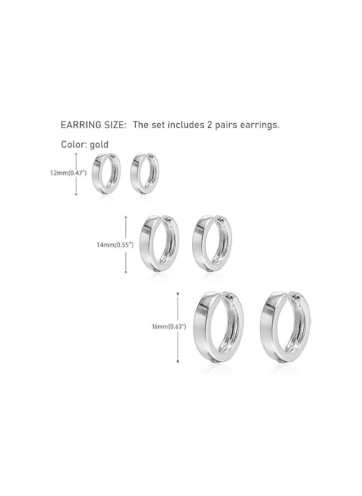 Fayrouz Jewellery Lightweight Hypoallergenic 18K Gold Plated Hoop Earrings for Girls and Women Earrings by Fayrouz Jewelry  - Image 3