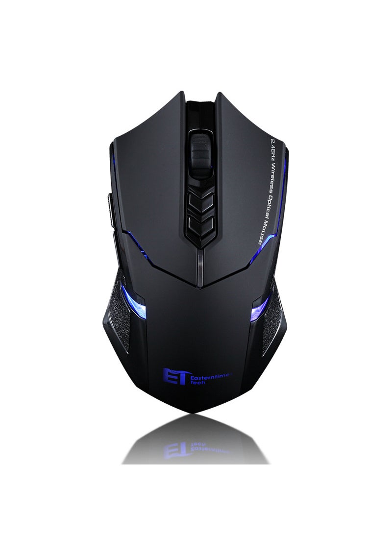 Generic - ET Wireless Mouse X08 Silent Gaming Computer Black/first purchase [Favorite Product + follow the store] Free Shipping - Image 1