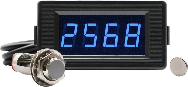DIGITEN DC 12V 24V 4 Digital Blue LED Counter Meter Up Down+Hall Proximity Switch Sensor - Image 2